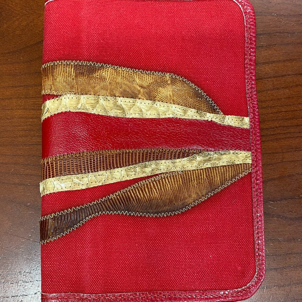 Carlos Falchi Cover for Planner, Book - Vintage - 6" wide by 8.5" tall